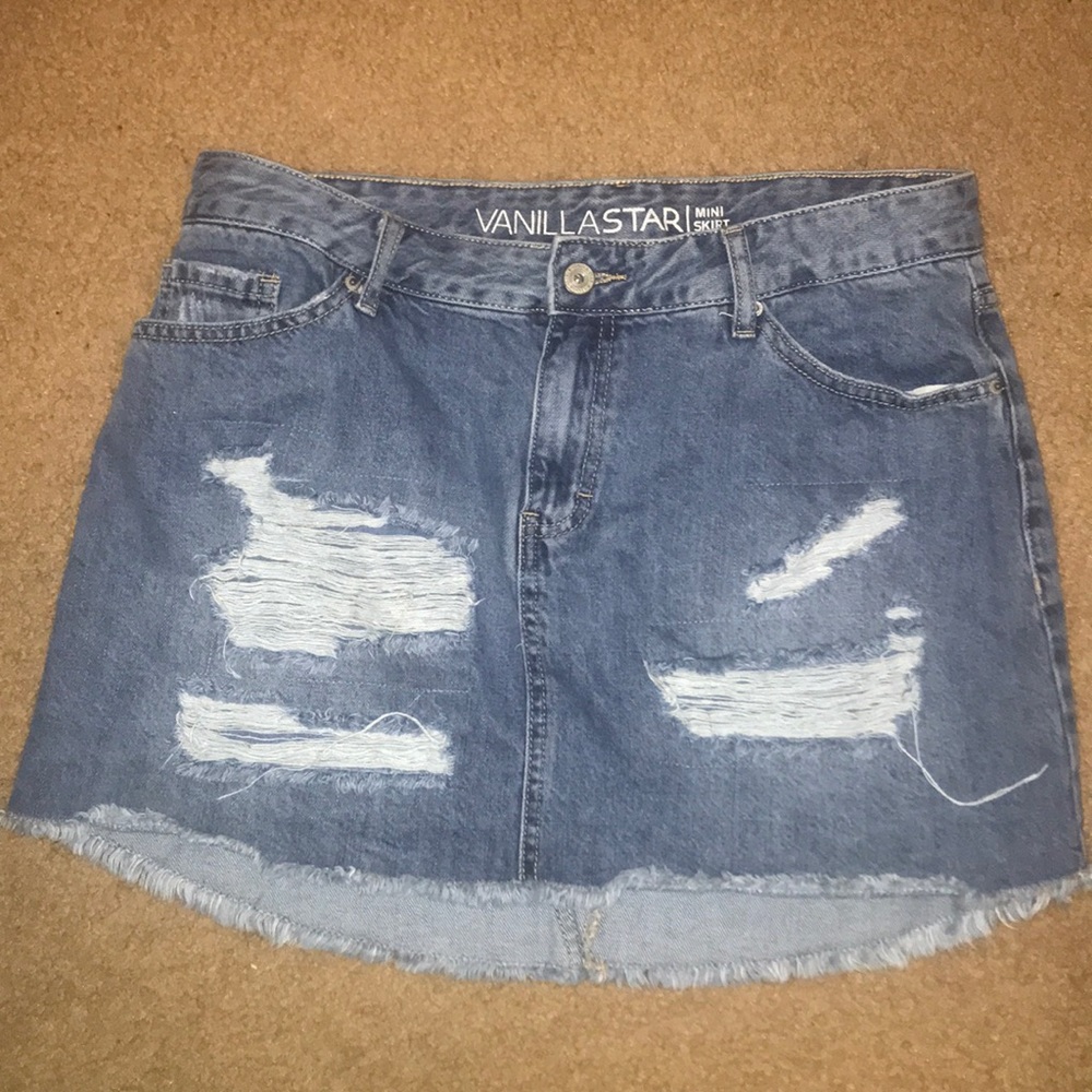Mini jean skirt